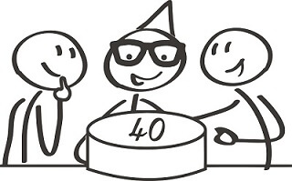 40 Geburtstag Gleitsichtbrille