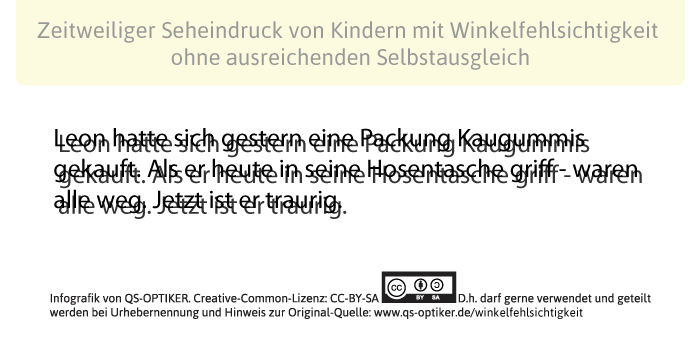 Winkelfehlsichtigkeit Kinder